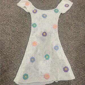 Floral Knit bikini coverup from Anthropologie